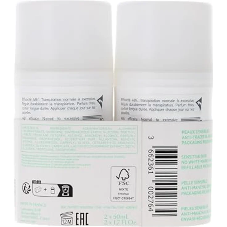 SVR Deodorant Spirial Duo Anti-Transpirant 48H Roll On 2 x 50 ml – Bild 4