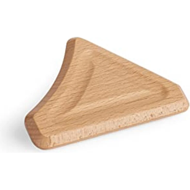 Erzi Woodblade Massagetool, Massagegerät aus hochwertigem Buchenholz mit fünf gerundeten Kanten zur Faszienlösung, Farbe Natur, 71 g – Bild 1