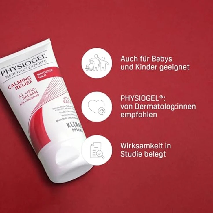 Physiogel Calming Relief A.I. Lipidbalsam 150 ml - Beruhigender Balsam für sehr empfindliche Haut - Regenerierender Balsam bei Juckreiz und Reizungen der Haut – Bild 5