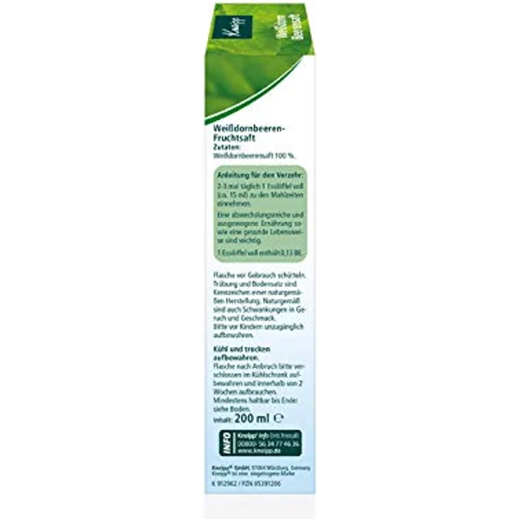 Kneipp Weißdorn Beerensaft 200 ml – Bild 5