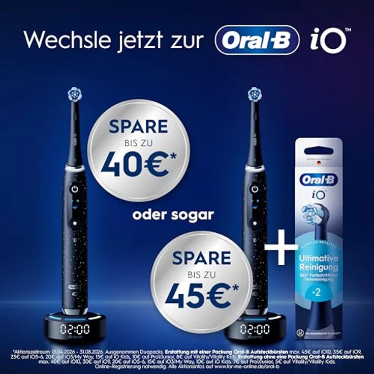 Braun Oral-B Kids Disney Stitch, Ersatzbürsten Stiele für elektrische Zahnbürsten, 8er Set für Kinder ab 6 Jahren, sanfte Reinigung mit weichen Borsten – Bild 2