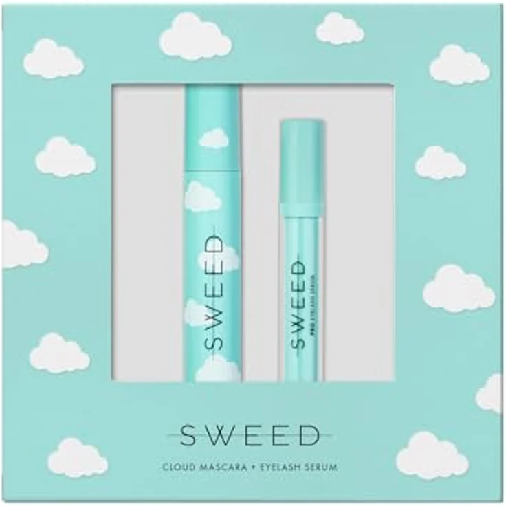 Sweed Cloud Mascara + Wimpernwachstumsserum, 3 ml Set - Hochwirksame Formel für längere und gesündere Wimpern – Bild 1