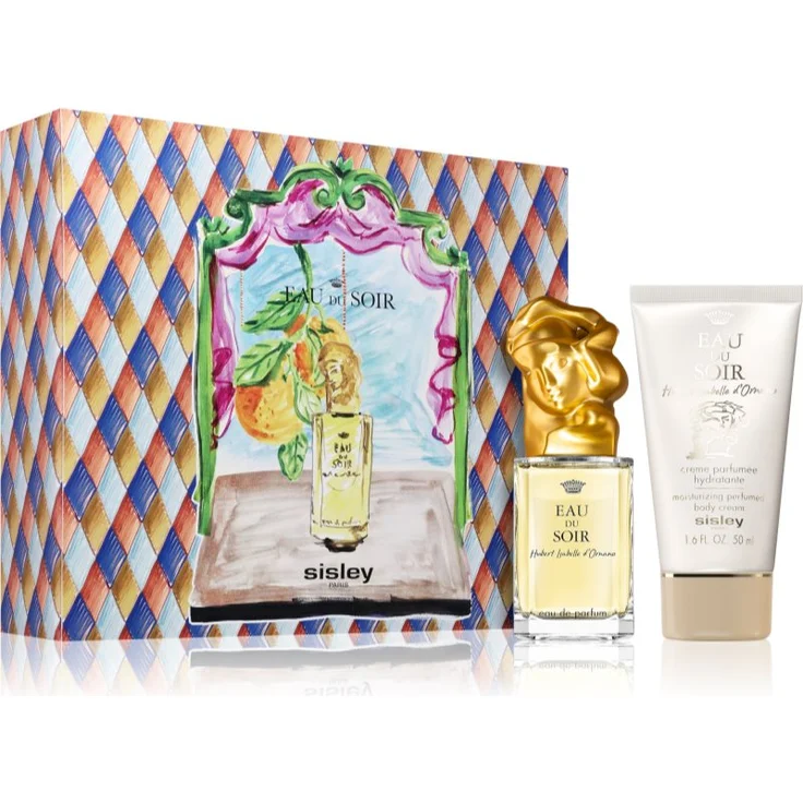 Sisley Eau du Soir Limited Edition by Luke Edward Hall, Geschenkset für Damen mit Eau de Parfum 30 ml und Körpercreme 50 ml, limitierte Ausgabe