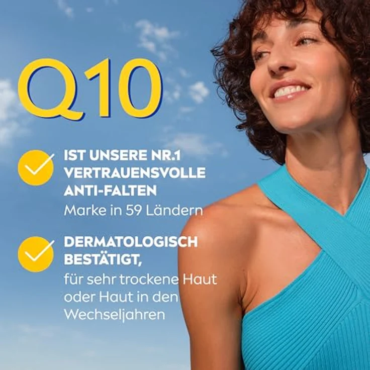 NIVEA Q10 Anti-Falten Power, Reichhaltige Nachtpflege 50ml mit Bio-Argan-Öl und Squalan für trockene bis sehr trockene Haut – Bild 9