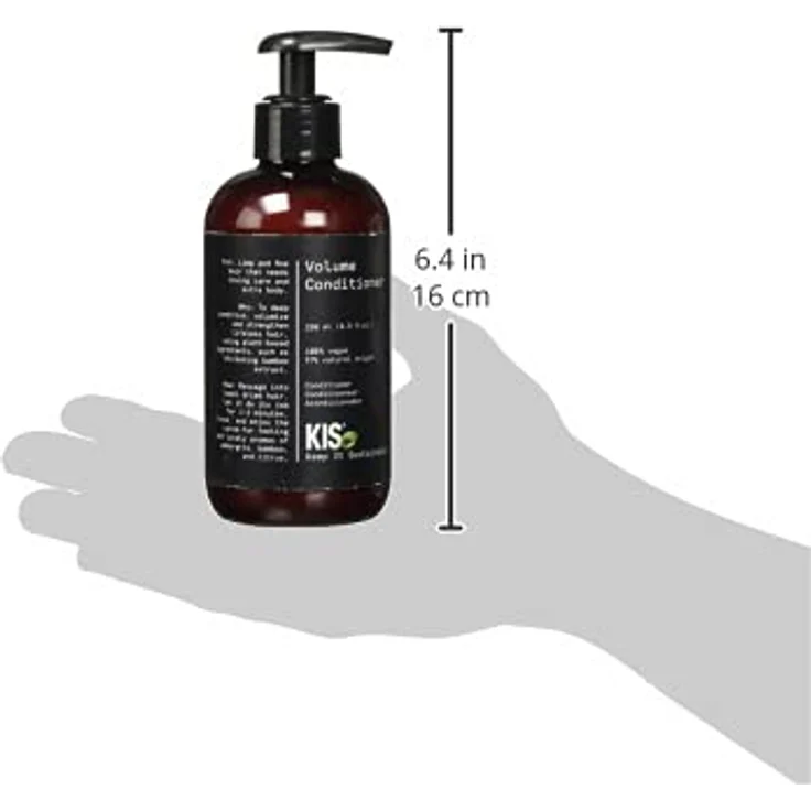 KIS Green Volume Conditioner - 250ml - für schlaffes & feines Haar - 100% Vegane Rezeptur - sulfatfrei - mit Bambusextrakt – Bild 5