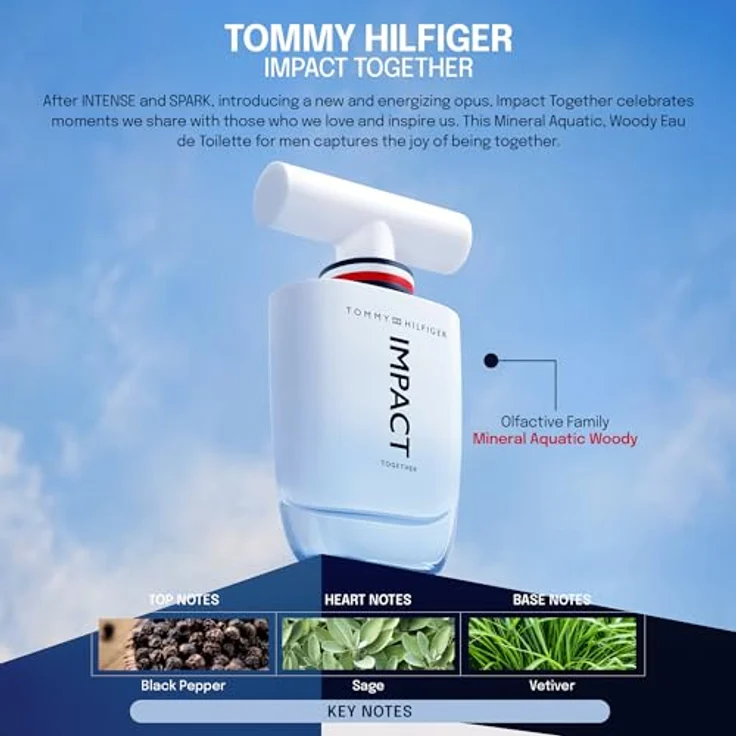 Tommy Hilfiger Impact Together Eau de Toilette 50 ml, Herrenduft – Bild 4