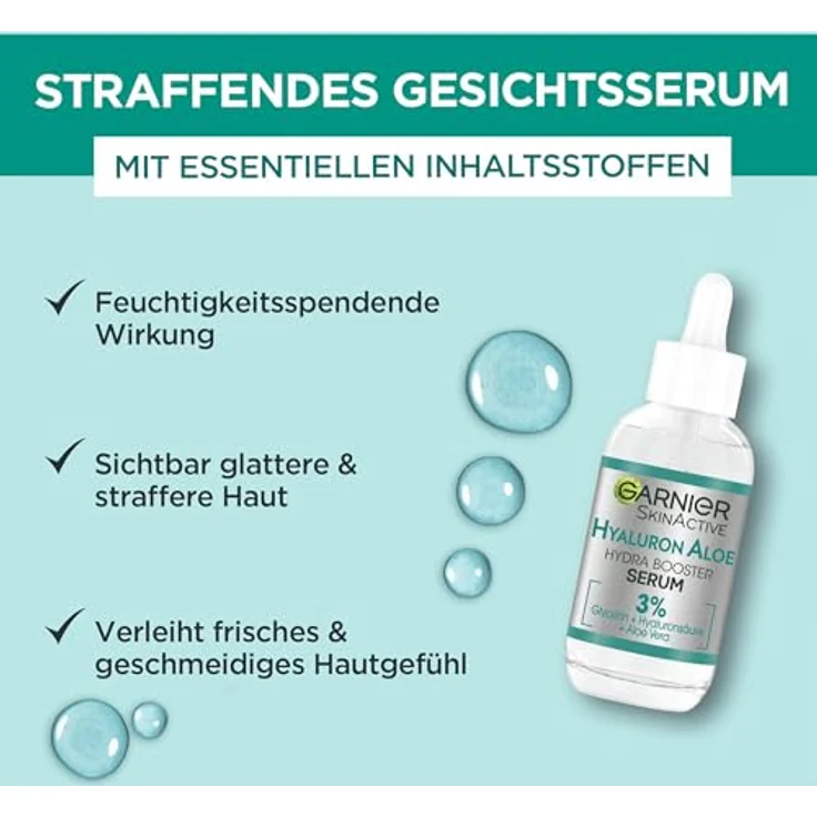 GARNIER SkinActive Hyaluron Aloe Serum Aloe Gesichtsserum 30 ml – Bild 4