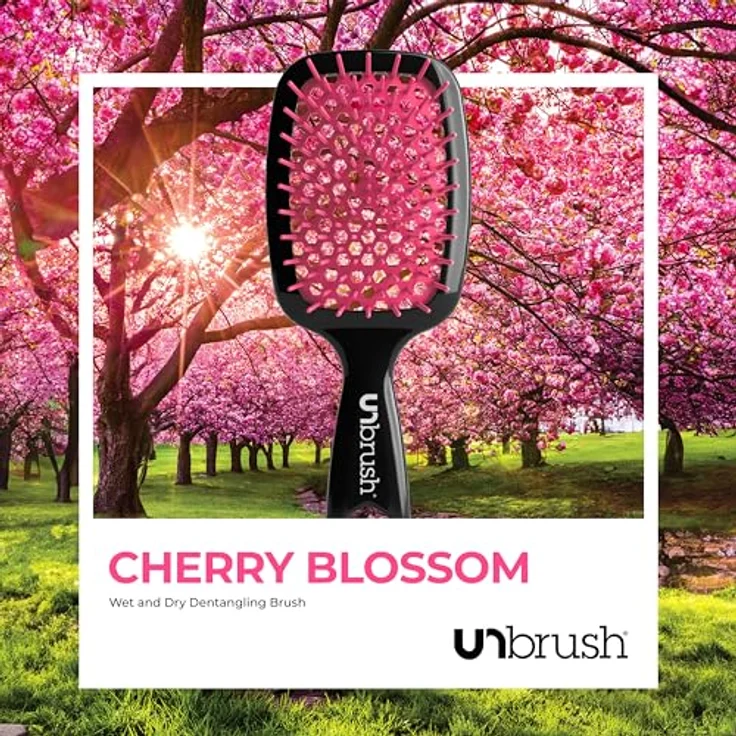 UNbrush Original Collection Detangling Hair Brush, sanfte Entwirrung für nasses und trockenes Haar, Blossom Pink, Unisex – Bild 7