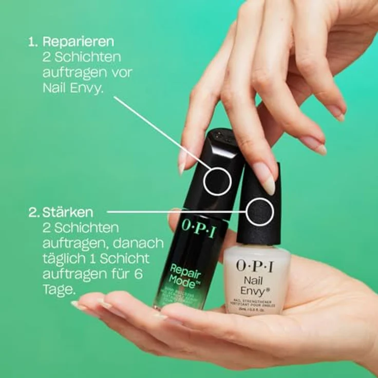OPI Nail Envy All Night Strong in Dunkelblau – Original OPI Treatment mit veganer Formel – Schützt die Naturnägel – Für langanhaltenden Glanz und Pflege – 15 ml – Bild 5