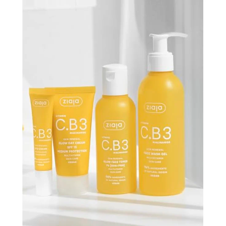Ziaja Vitamin C.B3 Niacinamide Gesichtswasser, 120 ml, erfrischend und hautklärend, vegan – Bild 2