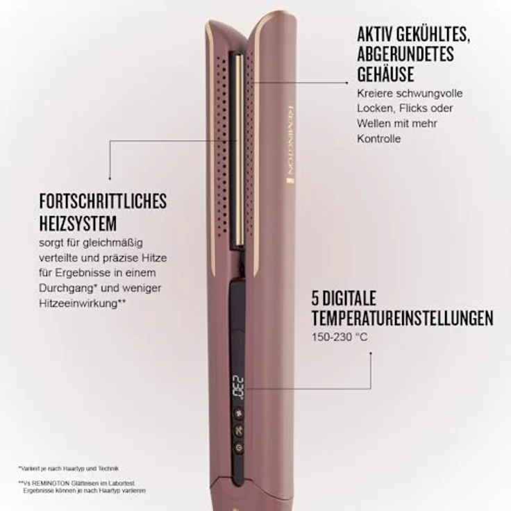 Remington AIRvive S8930, Haarglätter mit Ionen-Technologie, 5 Temperatureinstellungen und ultra-schnellem Aufheizen – Bild 3