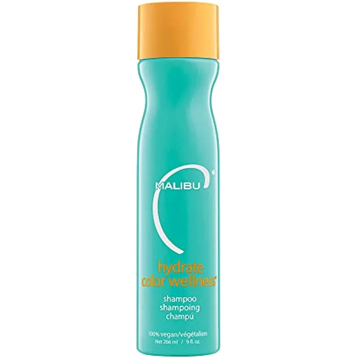 Malibu C Hydrate Color Wellness Shampoo (266 ml) - Feuchtigkeitsspendendes, farbpflegendes Shampoo mit veganer Vitamin-Komplex-Formel