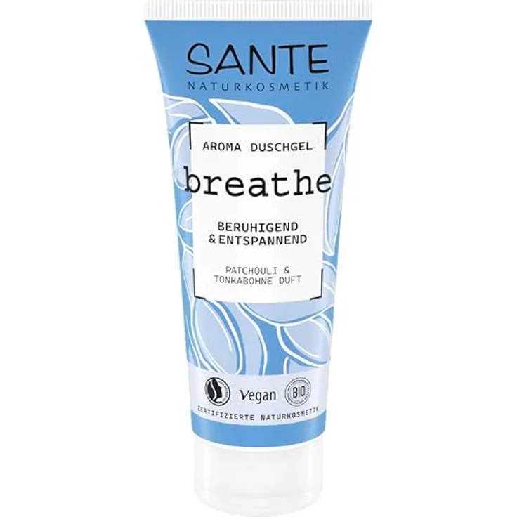 SANTE Breathe Aroma Duschgel Patchouli & Tonkabohne, 200 ml, Beruhigendes Duschgel mit Natürlichen Düften, Vegan & Dermatologisch Getestet – Bild 1