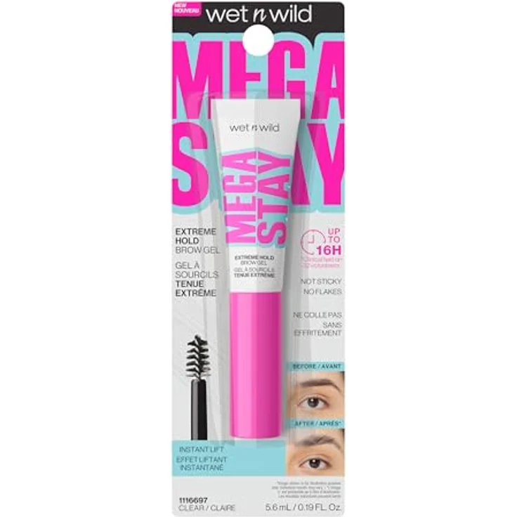 Wet n Wild Mega Stay Extreme Hold Augenbrauen-Gel, 5.6 ml, langanhaltende Fixierung mit Laminierungseffekt, vegan – Bild 7
