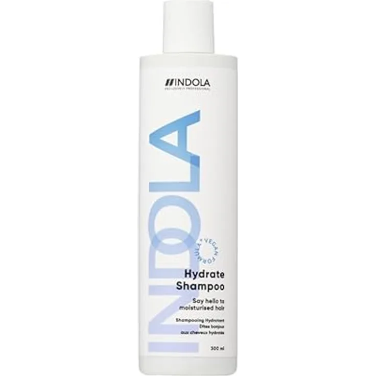 Indola Feuchtigkeitsspendendes Shampoo, 300 ml, vegane Formel für trockenes und sprödes Haar, Frizz-Reduzierung, erhöhte Elastizität