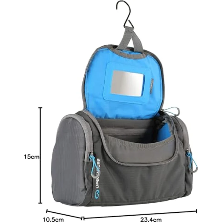 Lifemarque Unisex  Erwachsene Wash Holdall Trekkingrucksack, Grey, One Size – Bild 7