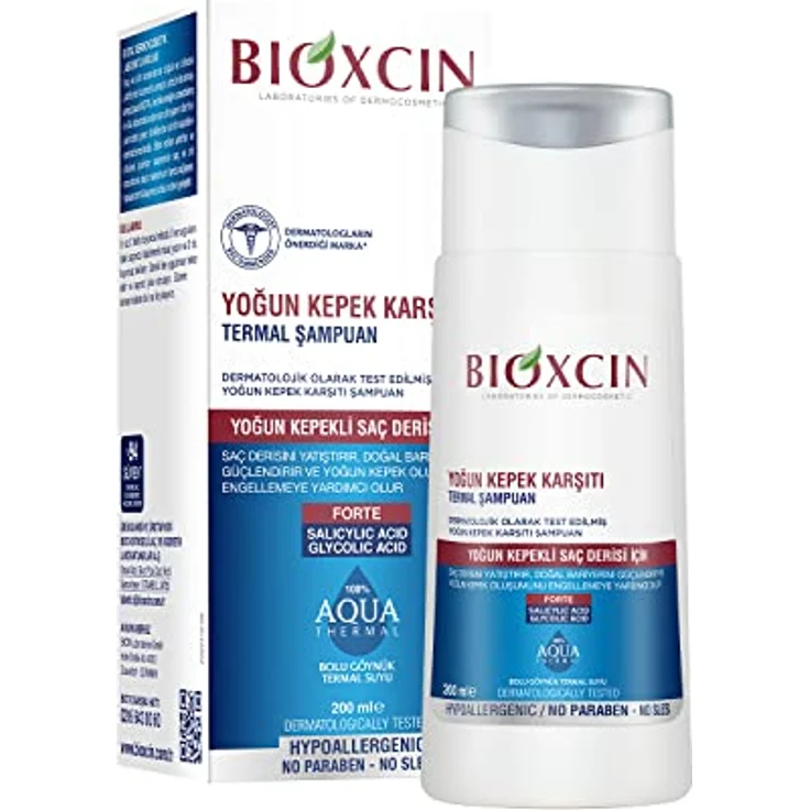 BIOXCIN Bioxcin Anti-Schuppen Intensive Thermal Shampoo, 200ml - Gegen starke Schuppenbildung & Juckreiz, mit Octopirox®, Zink & Thermalwasser – Bild 1
