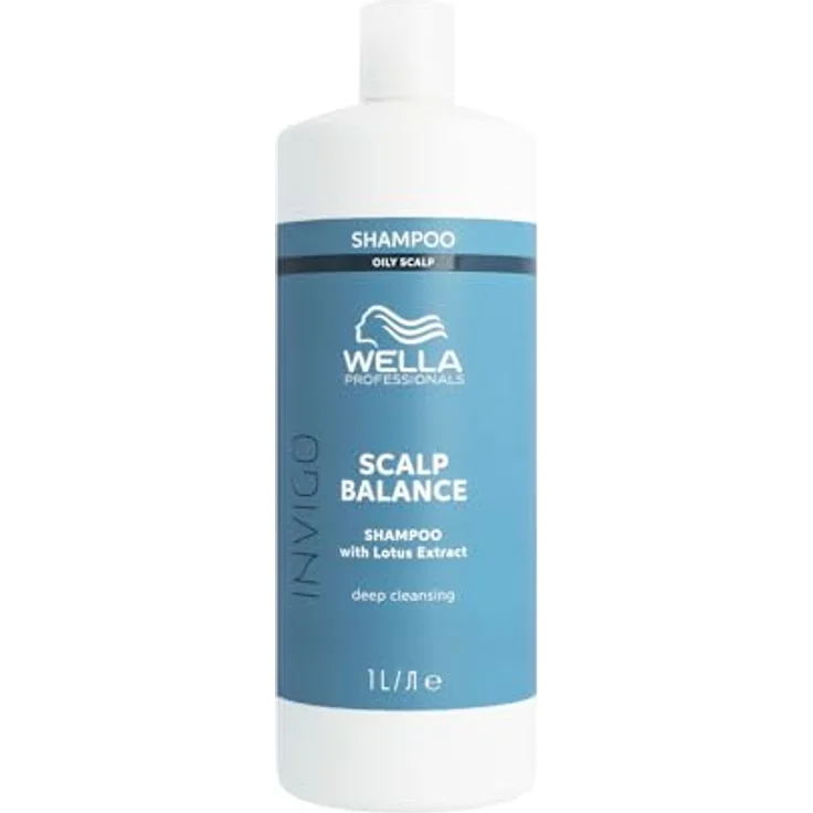 Wella Professionals Invigo Scalp Balance Pure Shampoo (1L), mildes tiefreinigendes Shampoo für empfindliche Kopfhaut – Bild 1