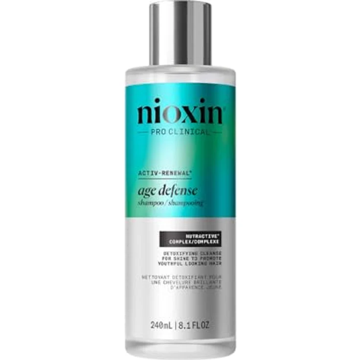 Nioxin Age Defense Shampoo - Detox Shampoo für reifes Haar mit Niacinamid, 240 ml - sulfatfrei, reinigt Kopfhaut, verbessert Haarstruktur – Bild 1