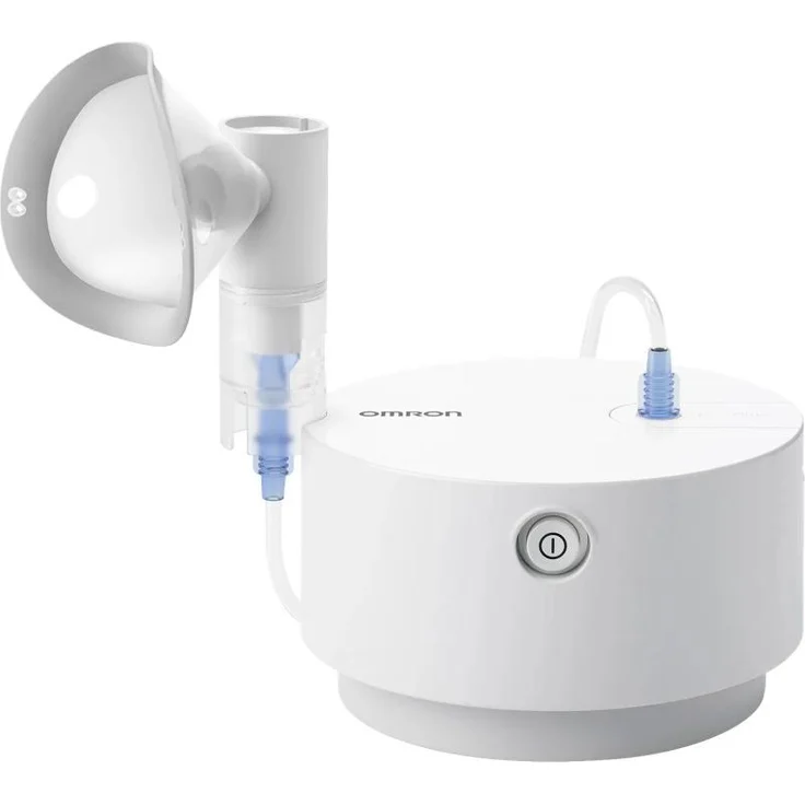 Omron X105 Advanced, Inhalator mit fortschrittlicher Ventiltechnologie und mehreren Aufsatzgrößen für Erwachsene und Kinder, kompakt und hygienisch