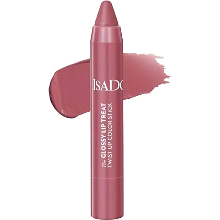 Isadora The Glossy Lip Treat Twist Up Color Stick in Lovely Lavender 18, 3,3 g - Lippenstift mit Squalan für geschmeidige Lippen
