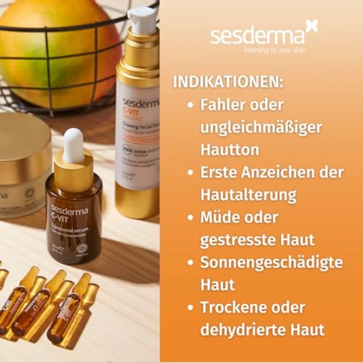 Sesderma Gesichtsserum C-Vit Sesderma 30 ml, mit pflegender Wirkung  – Bild 7