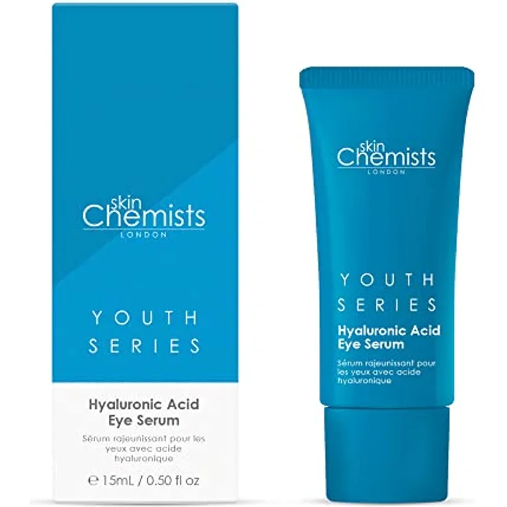 Skin Chemists Hyaluronic Acid 1% Eye Serum | Aufpolstern, Aufhellen und Entschwellen der Augen |15 ml