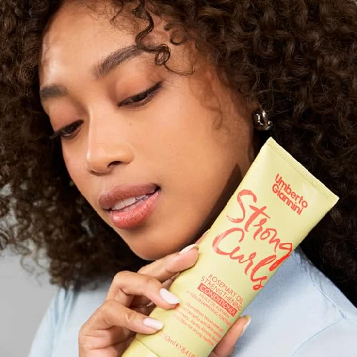 Umberto Giannini Strong Curls Rosemary Oil Conditioner, 250 ml - vegane Haarpflege mit Biotin und natürlichen Ölen, silikonfrei, sulfatfrei, parabenfrei – Bild 5