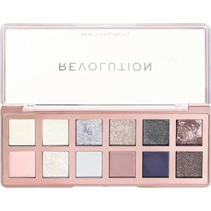 Revolution The Celestial Icon Ethereal Nudes Palette, Lidschatten mit 12 schimmernden Nuancen, 0,7 g – Bild 1