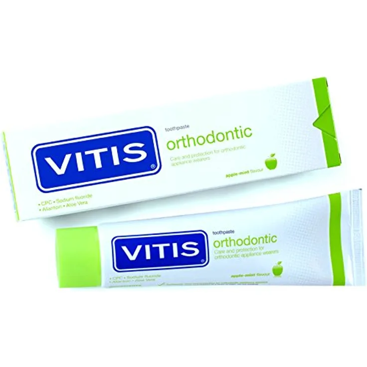 Vitis orthodontic Zahnpasta 100ml, 2er Pack (2x 100ml)