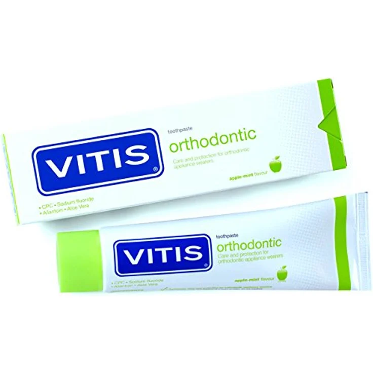 Vitis orthodontic Zahnpasta 100ml, 2er Pack (2x 100ml) – Bild 1