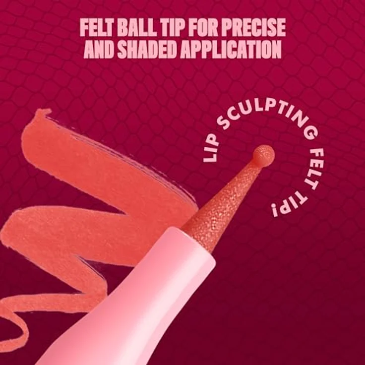 NYX Professional Makeup Lip Lingerie Lipliner Stain, wasserfester & wischfester Präzisions-Lipliner in Send Nudes mit ultra-feiner Spitze für langanhaltende nude Konturen – Bild 4