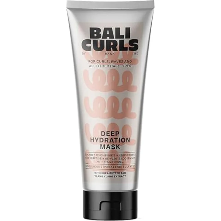 Bali Curls BALI CURLS Deep Repair Mask – Vegane Haarmaske mit Sheabutter, Kokosöl & Avocadoöl – Tiefenpflege für Locken & trockenes Haar mit Ylang-Ylang-Extrakt – 200 ml