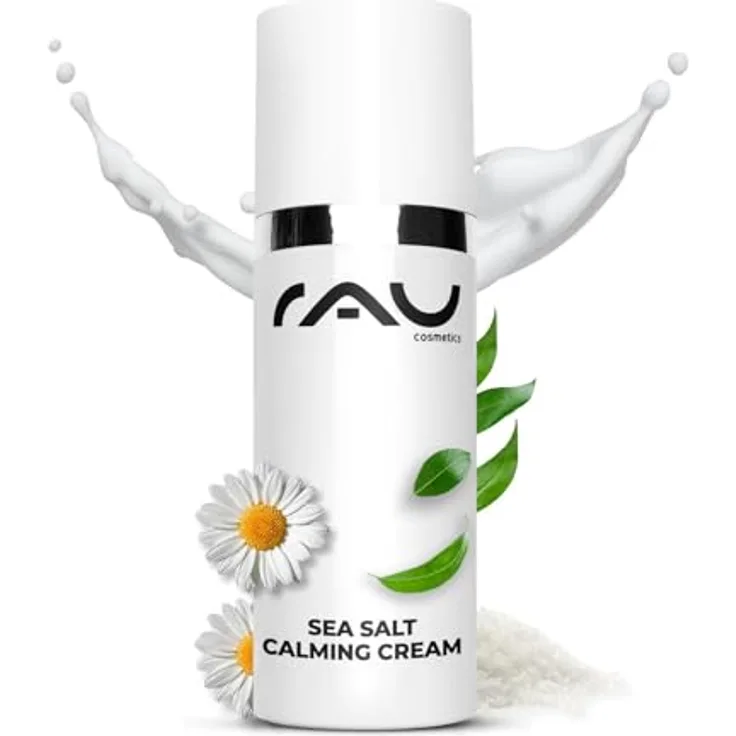 RAU Cosmetics Sea Salt Calming Cream 50 ml - Feuchtigkeitscreme mit Meersalz und PHA, Anti Pickel - Für Männer und Frauen