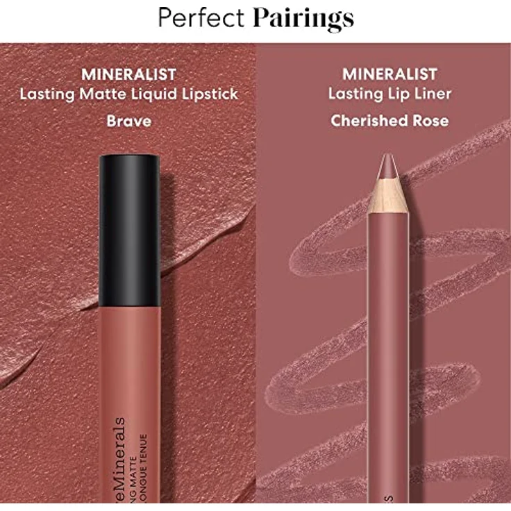 bareMinerals Mineralist Lasting Lip Liner - Calming Cocoa 1,3 g, Lippenstift in satter Kakaofarbe – Bild 5