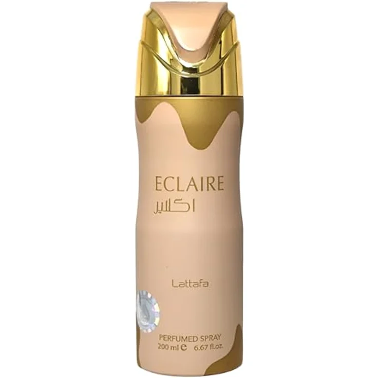 Lattafa Eclaire Unisex Body Spray, 200ml, süßer Gourmand-Duft mit Karamell und Vanille – Bild 1