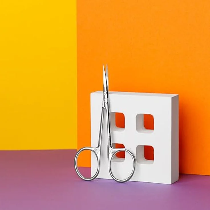 Staples Pro Cuticle Scissors SX-22/1, Nagelpflegegerät für Maniküre und Pediküre, Magnolia, mit schmalen Spitzen und verlängerten Griffen – Bild 4