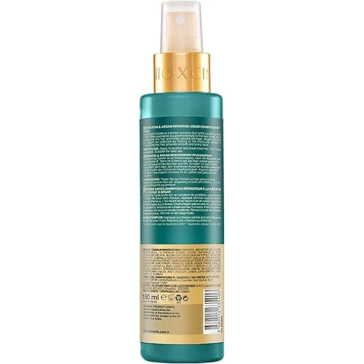 BIOXCIN Bioxcin Keratin & Argan Leave-In Conditioner Spray 150ml - Tiefenwirksame Reparatur, Anti-Frizz, Anti-Spliss für alle Haartypen – Bild 2