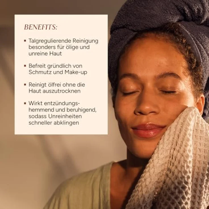 JUNGLÜCK Reinigungsgel Gesicht, Vegan Gel Cleanser für porentiefe Reinigung, schäumende Anti-Pickel Gesichtsreinigung ohne Austrocknen von Haut und Make-Up Entferner – Bild 3