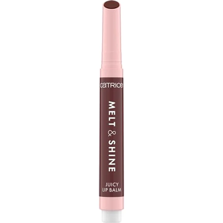 Catrice Melt & Shine Juicy Lip Balm 100 Sunny Side Up, feuchtigkeitsspendender Lippenbalsam in dunklem Braun, vegan, 1,3 g – Bild 2