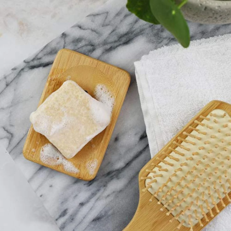 Bio Shampoo Bar Von Sante Naturkosmetik Feuchtigkeits Festes Shampoo Für Trockenes Haar Mit Bio-Aloe Vera Und Mango Wie Eine Haarseife Zertifiziert & Vegan 60 ml – Bild 5