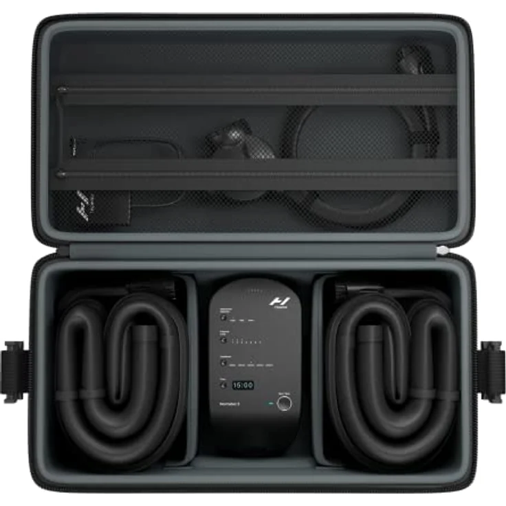 Hyperice 3 Carry Case Black, gepolsterte Tragetasche für Normatec Produkte mit Netz-Tasche und Reißverschluss – Bild 5