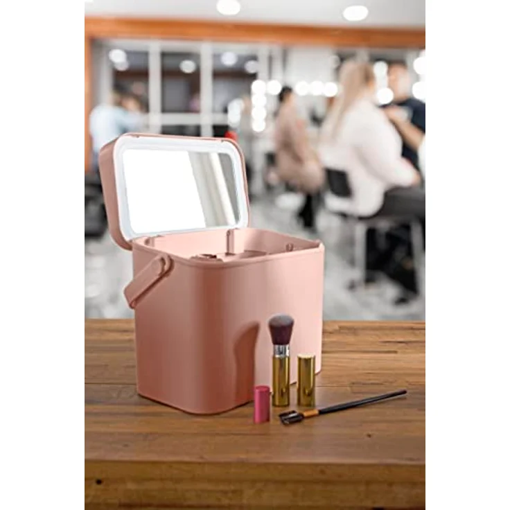 RIO Lush Box Vanity Case, geräumige Kosmetiktasche aus hochwertigem, abwaschbarem Material für Damen – Bild 3