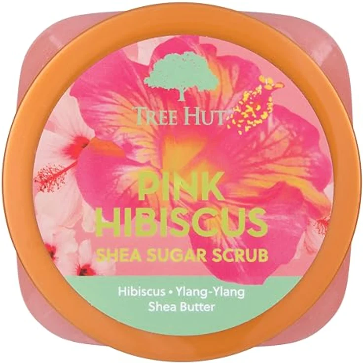 Tree Hut Pink Hibiscus Shea Sugar Scrub | Körperpeeling entfernt abgestorbene Haut | pflegende Körperpflege | 532 ml – Bild 2