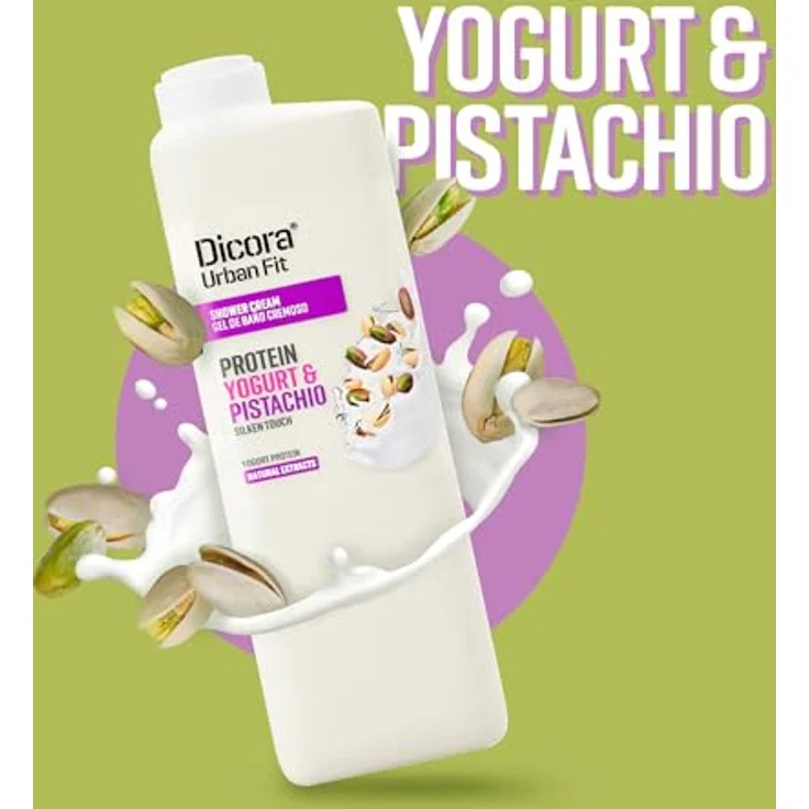 Dicora UrbanFit Dicora Uf Shower Cream Protein Yogurt & Pistachio, 750 ml, für Damen und Herren, täglich pflegend – Bild 2