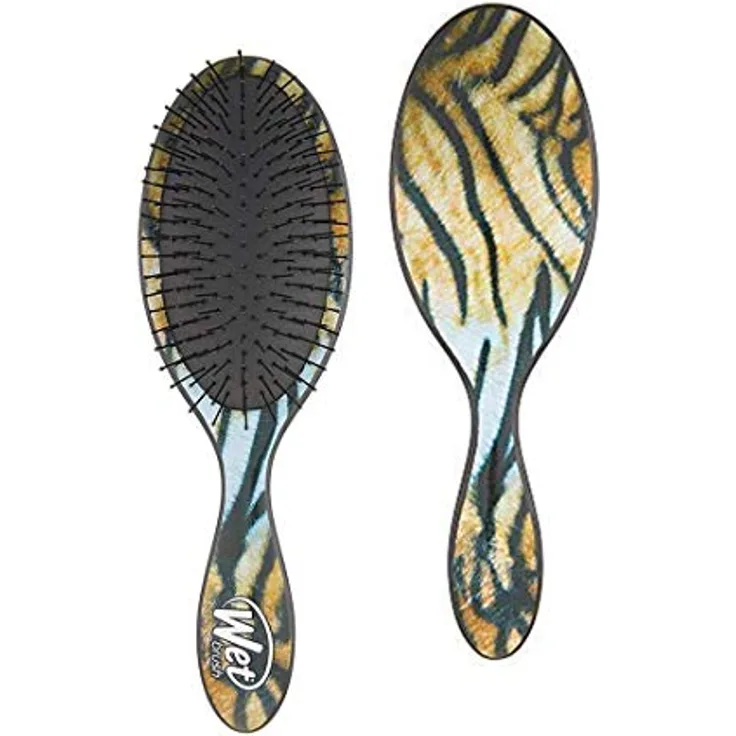 Wet Brush Safari Detangler Tiger Haarbürste - Original Entwirrer mit IntelliFlex-Borsten, schmerzlos und für alle Haartypen geeignet