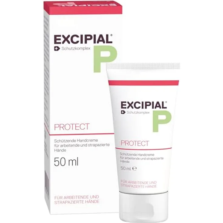 Galderma Excipial Beschützen Creme, 50 ml, Handcreme für sehr trockene Hände, Sofortige Hilfe bei Hautirritationen - Neurodermitis, ohne Duftstoffe, Schutz vor Wasser und Reinigungsmitteln