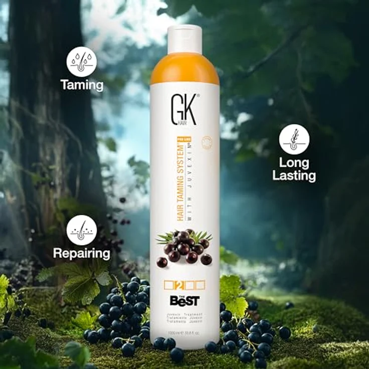 GK Hair The Best Acai, intensive Haarkur mit regenerierender Wirkung, 1000 ml, feuchtigkeitsspendend und glättend – Bild 7