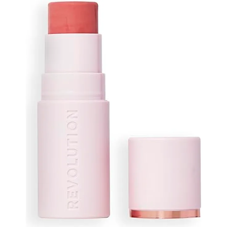 Revolution Beauty London Skin Silk Blush Stick - Creme-zu-Puder-Formel Vegan & Cruelty-Free Peachy Pink 4,5 g