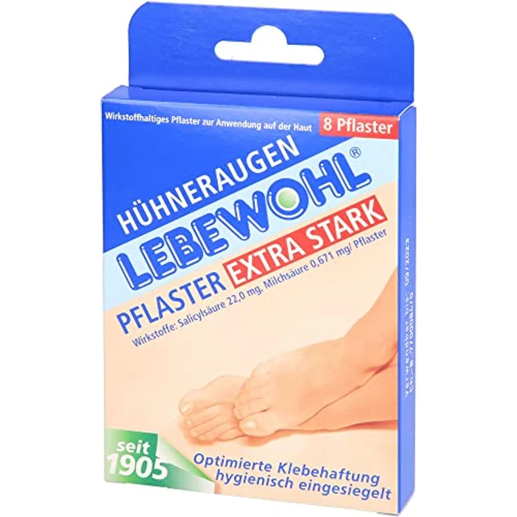 Lebewohl Hühneraugen Pflaster extra stark einges. 8 St., Druck- und Schmerzlinderung, Schutz vor Reibung – Bild 3